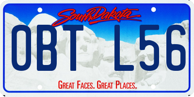 SD license plate 0BTL56