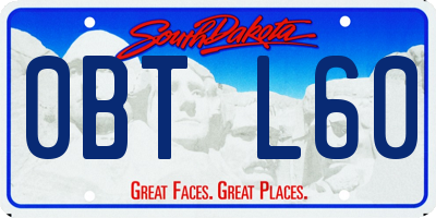 SD license plate 0BTL60