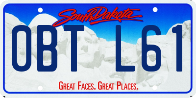 SD license plate 0BTL61