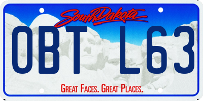 SD license plate 0BTL63