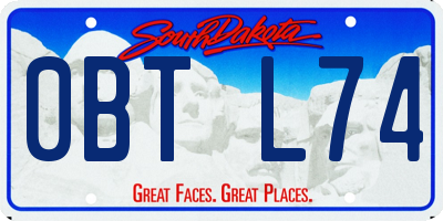 SD license plate 0BTL74