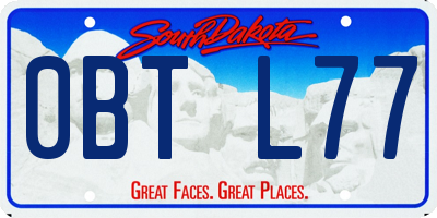 SD license plate 0BTL77