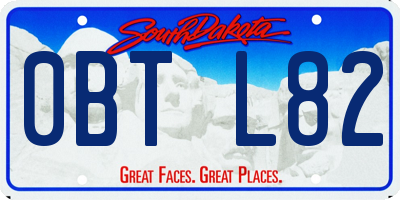 SD license plate 0BTL82
