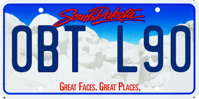 SD license plate 0BTL90