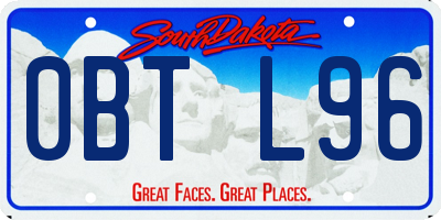 SD license plate 0BTL96