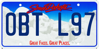 SD license plate 0BTL97