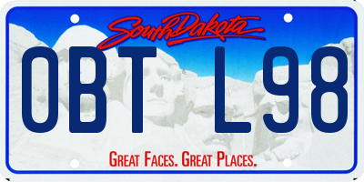 SD license plate 0BTL98