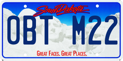 SD license plate 0BTM22
