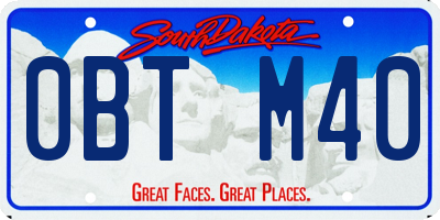 SD license plate 0BTM40