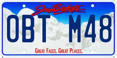 SD license plate 0BTM48