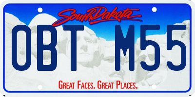 SD license plate 0BTM55