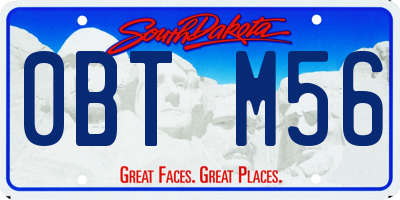SD license plate 0BTM56
