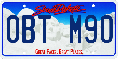 SD license plate 0BTM90