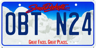 SD license plate 0BTN24