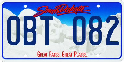 SD license plate 0BTO82