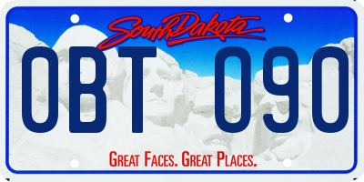 SD license plate 0BTO90