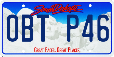 SD license plate 0BTP46