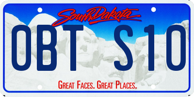 SD license plate 0BTS10