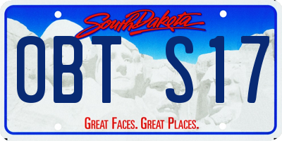 SD license plate 0BTS17