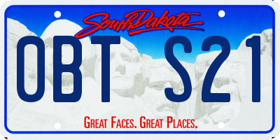 SD license plate 0BTS21