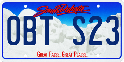 SD license plate 0BTS23