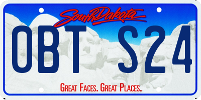 SD license plate 0BTS24