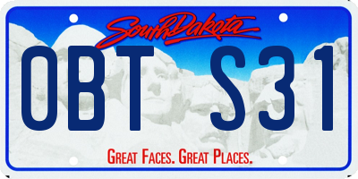 SD license plate 0BTS31