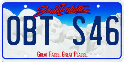 SD license plate 0BTS46