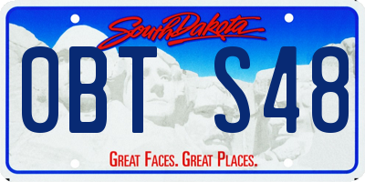 SD license plate 0BTS48