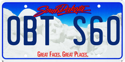 SD license plate 0BTS60