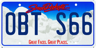 SD license plate 0BTS66