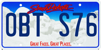 SD license plate 0BTS76