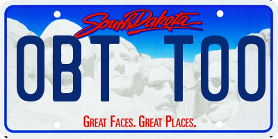 SD license plate 0BTT00