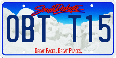 SD license plate 0BTT15