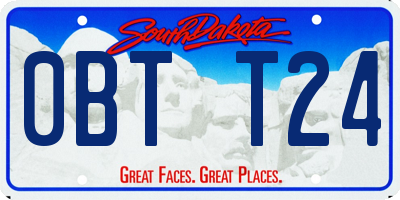 SD license plate 0BTT24
