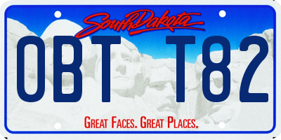 SD license plate 0BTT82
