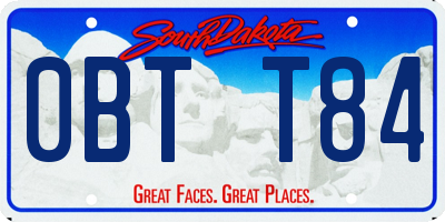 SD license plate 0BTT84