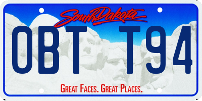 SD license plate 0BTT94