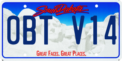 SD license plate 0BTV14