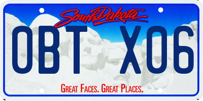 SD license plate 0BTX06