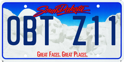 SD license plate 0BTZ11