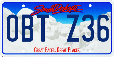 SD license plate 0BTZ36