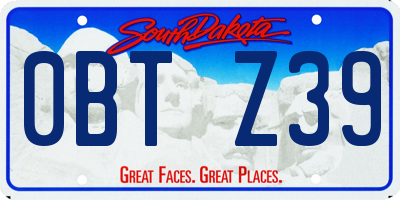SD license plate 0BTZ39