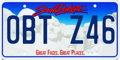 SD license plate 0BTZ46