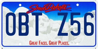 SD license plate 0BTZ56
