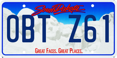 SD license plate 0BTZ61