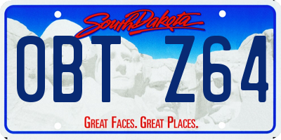 SD license plate 0BTZ64