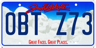 SD license plate 0BTZ73
