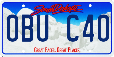 SD license plate 0BUC40