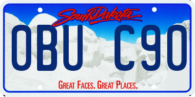SD license plate 0BUC90